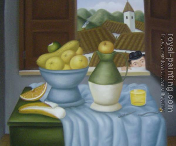 Fernando Botero : Still Life In Front Of The Window